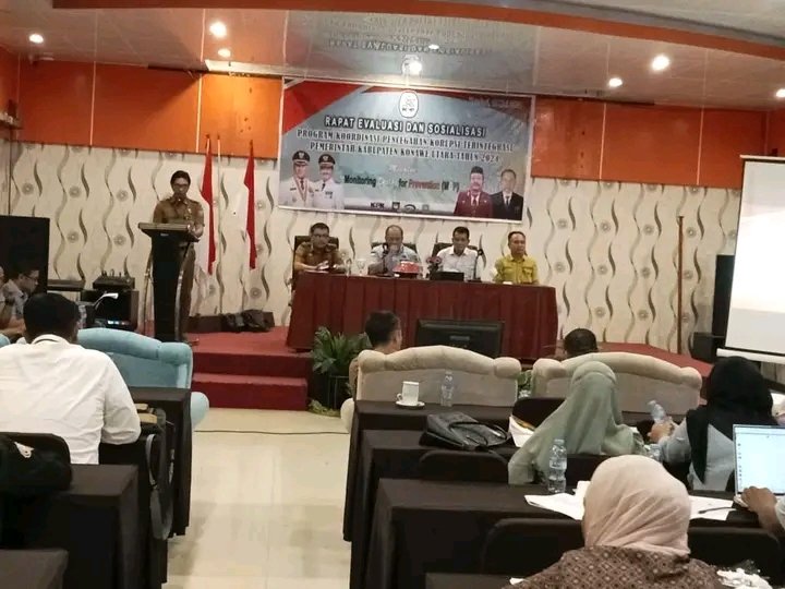 Bupati Konut Buka Rapat Koordinasi Evaluasi Dan Sosialisasi Mcp Dan Spi